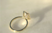 3.01CT Oval Lab Diamond Engagement Ring